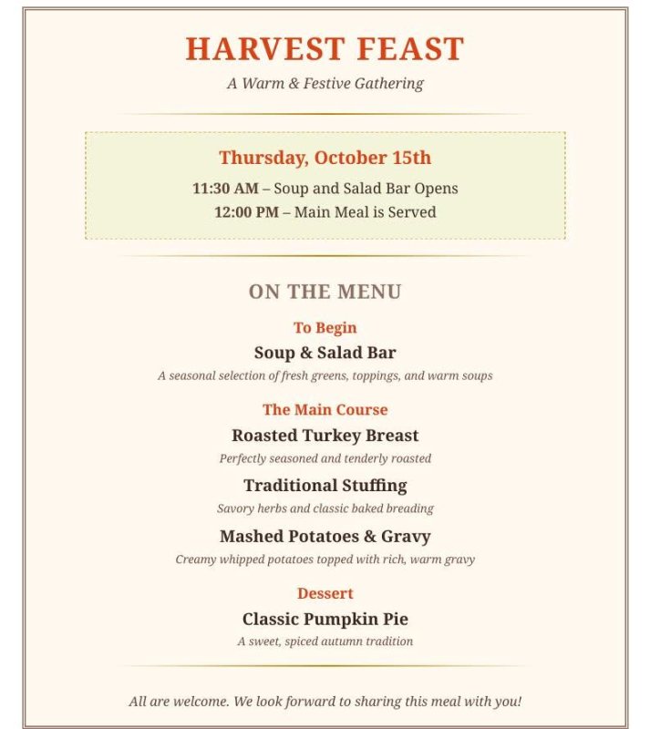 Harvest Feast - Fernwood